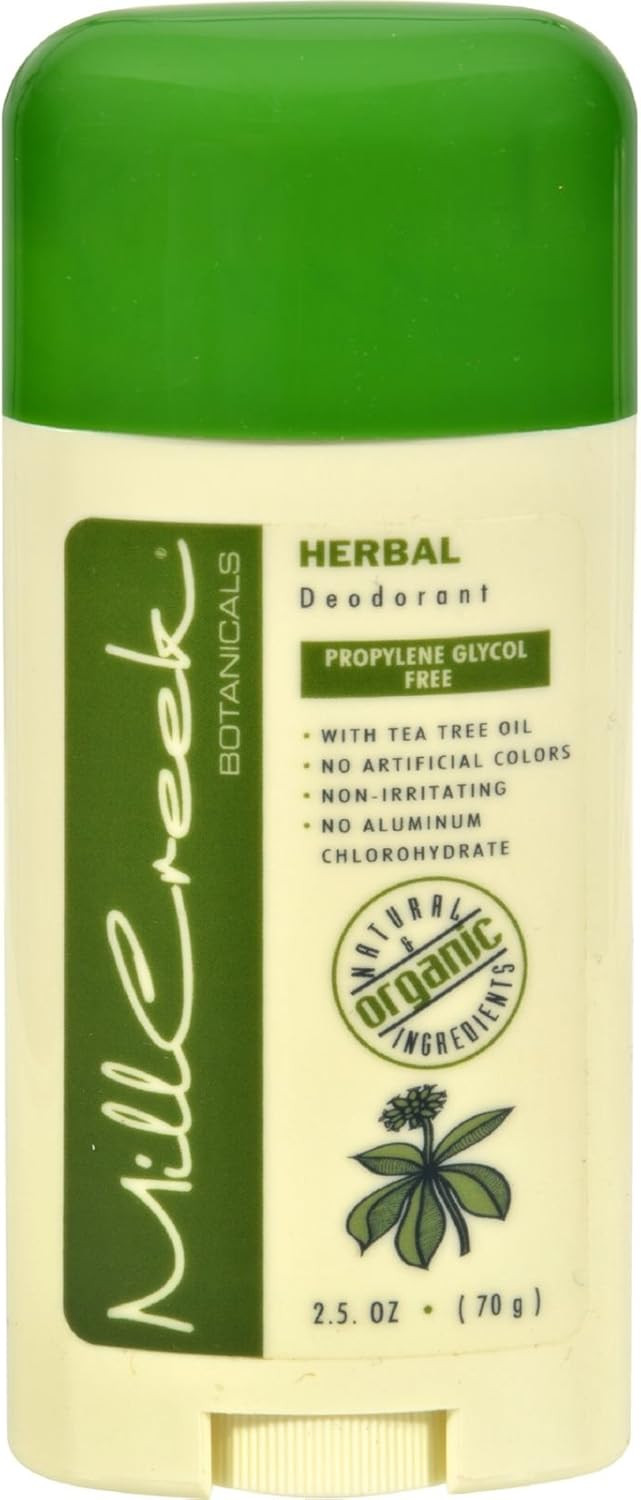 Mill Creek Deodorant Herbal (Natural & Organic) - 2.5Oz