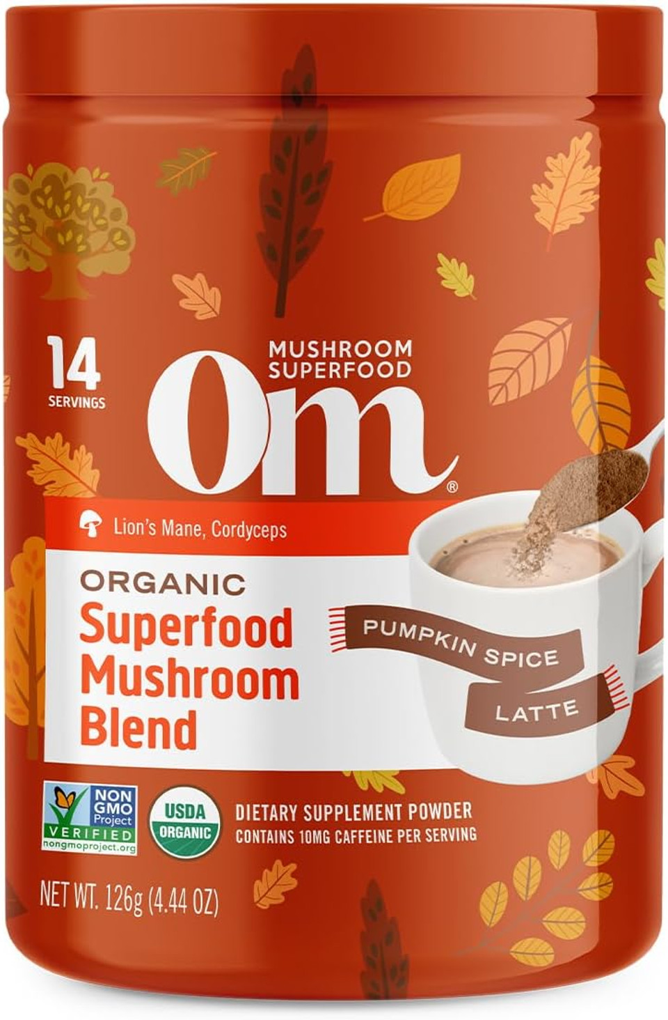 Om Mushroom Superfood Matcha Latte Blend Mushroom Powder, 8.47 Ounce Canister, 30 Servings, Green Tea, Lion'S Mane, Reishi, Chaga, Turkey Tail, Focus & Stress Support Supplement Om Mushroom Superfood Matcha Latte Blend Mushroom Powder, 8.47 Ounce Canister, 30 Servings, Green Tea, Lion'S Mane, Reishi, Chaga, Turkey Tail, Focus & Stress Support Supplement