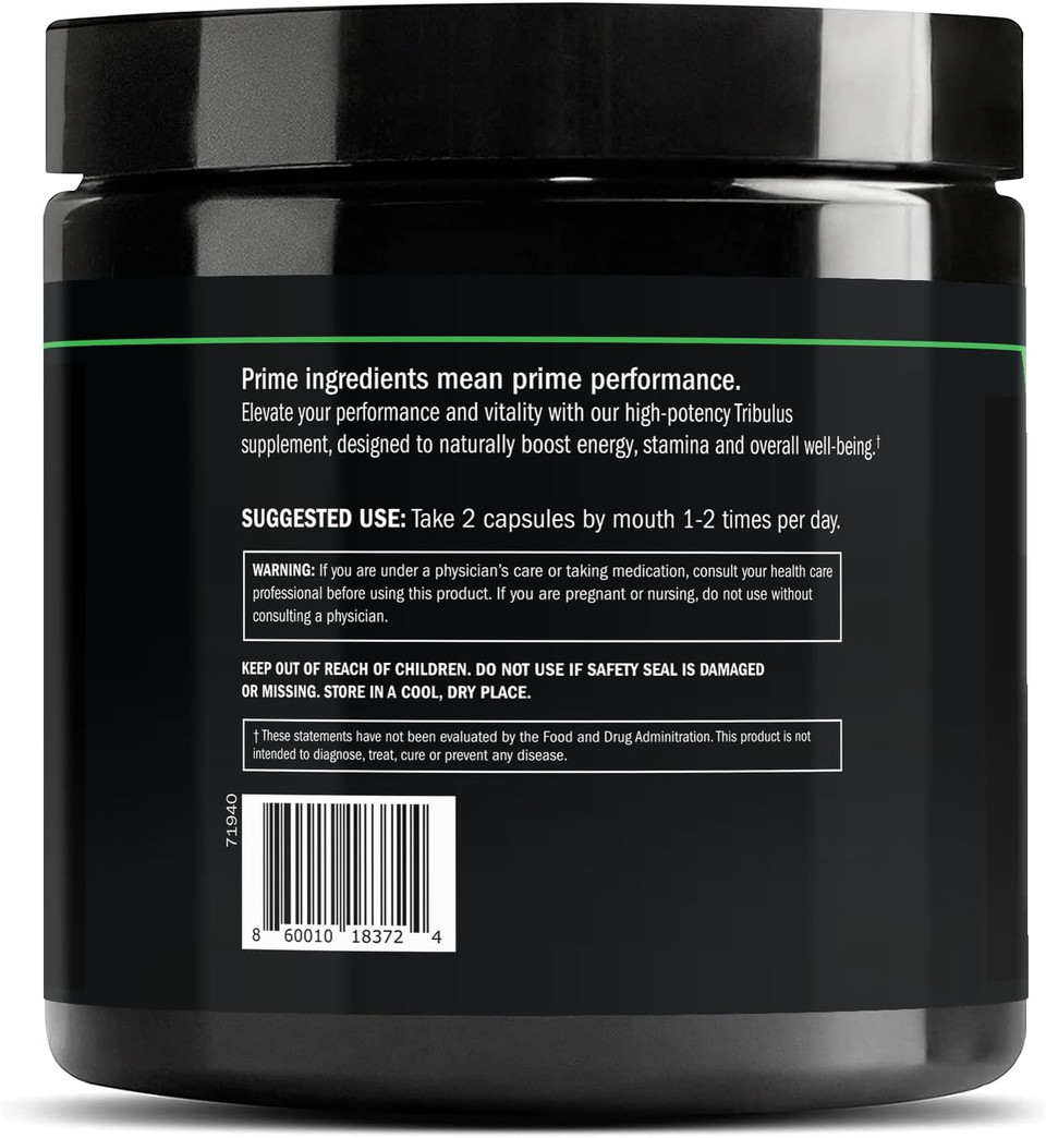 Prime Labs Tribulus Terrestris For Men - Men'S Supplement With 95% Saponins - Energy & Vitality Booster - With 1,300 Mg Tribulus Terrestris Extract - 120 Capsules Prime Labs Tribulus Terrestris For Men - Men'S Supplement With 95% Saponins - Energy & Vitality Booster - With 1,300 Mg Tribulus Terrestris Extract - 120 Capsules