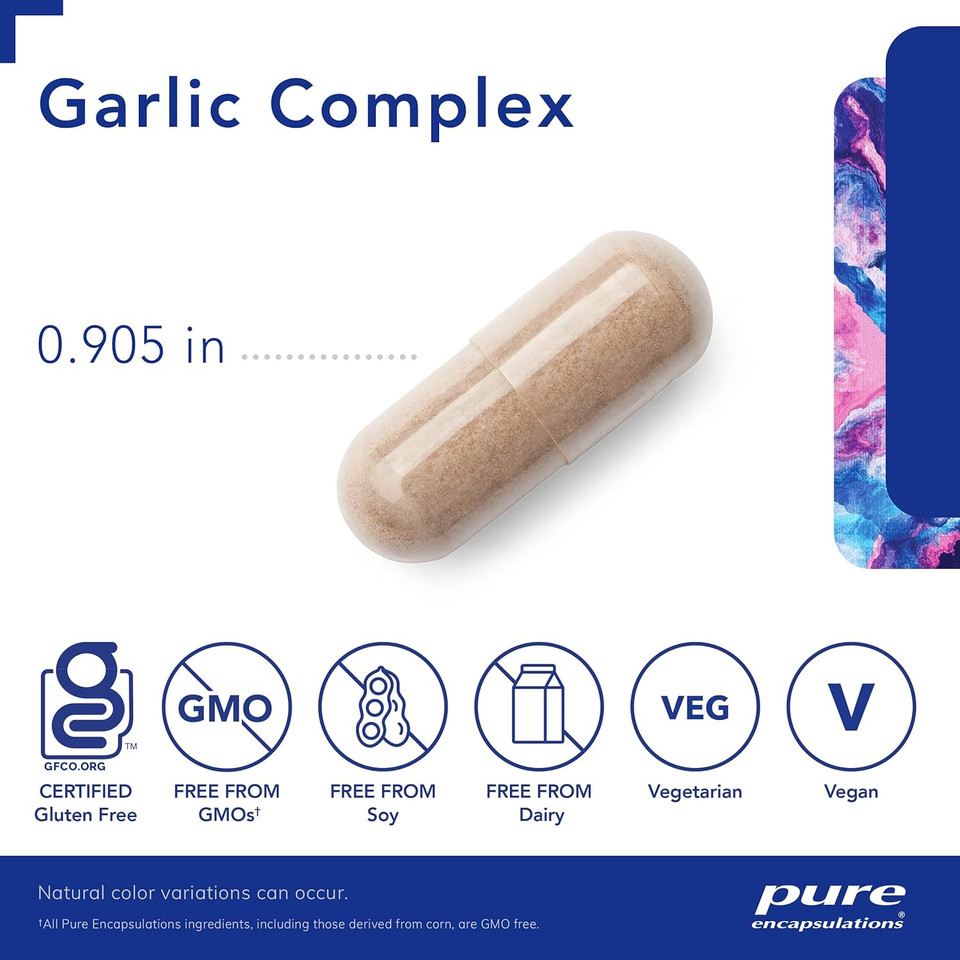 Pure Encapsulations Garlic Complex | Supplement To Support Antioxidant Defenses, Immune Health, And The Cardiovascular System* | 120 Capsules