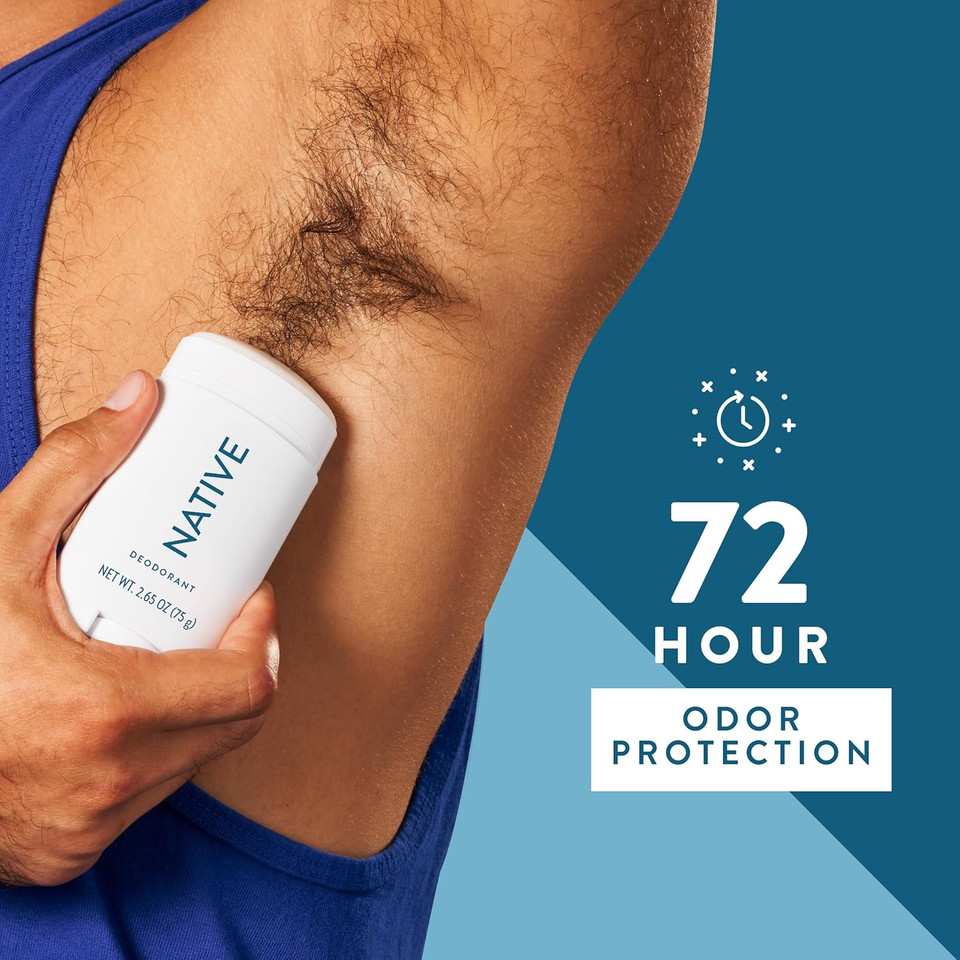 Native Deodorant | Natural Deodorant For Men, Aluminum Free With Baking Soda, Probiotics, Coconut Oil And Shea Butter | Citrus & Herbal Musk