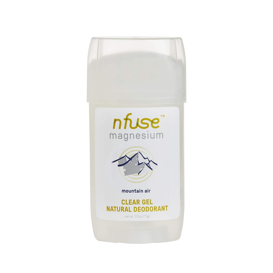 Nfuse Natural Magnesium Gel Deodorant - Pure Usp Grade Magnesium Chloride - Free Of Aluminum, Parabens & Baking Soda - Mountain Air