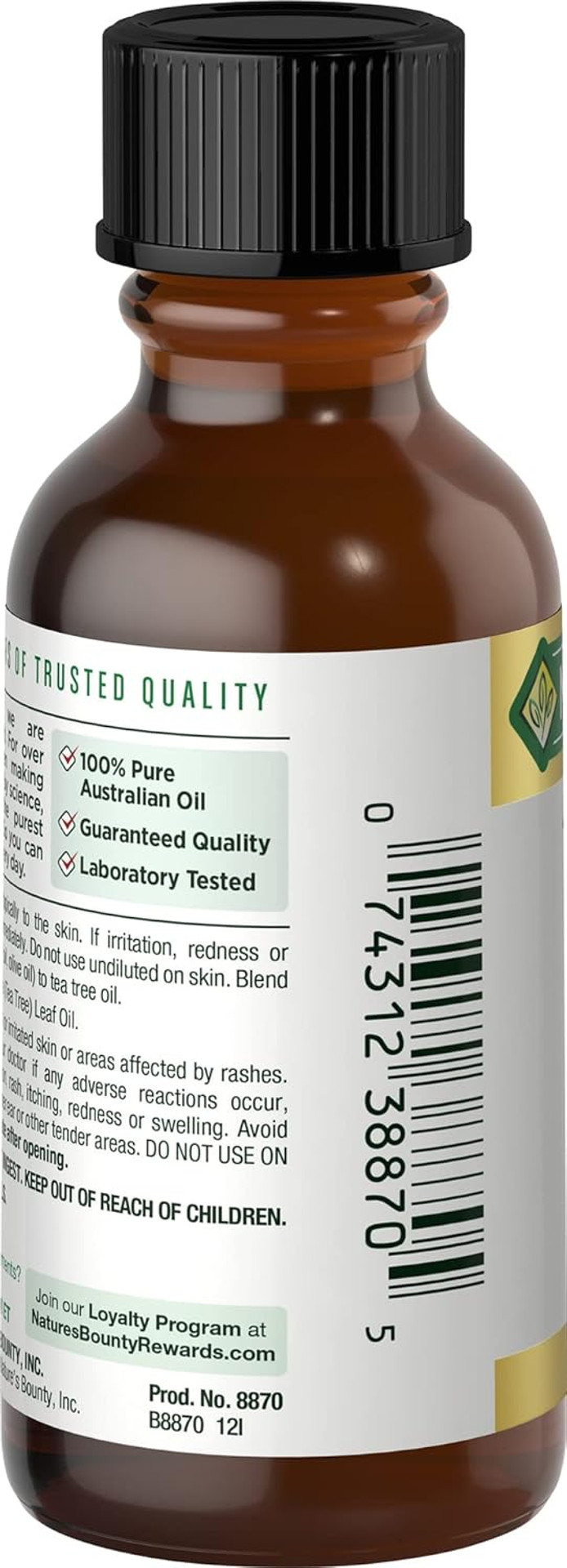 Nature'S Bounty Tea Tree Oil, Herbal Health Oil, Supports Skin Health, 1 Fl Oz