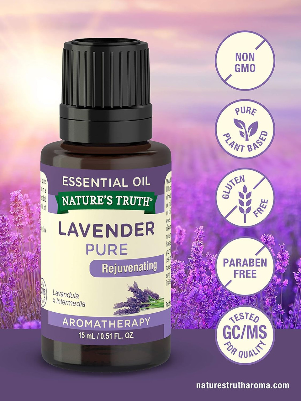Nature'S Truth Aromatherapy Pure Essential Oil, Lavender, 0.51 Fluid Ounce