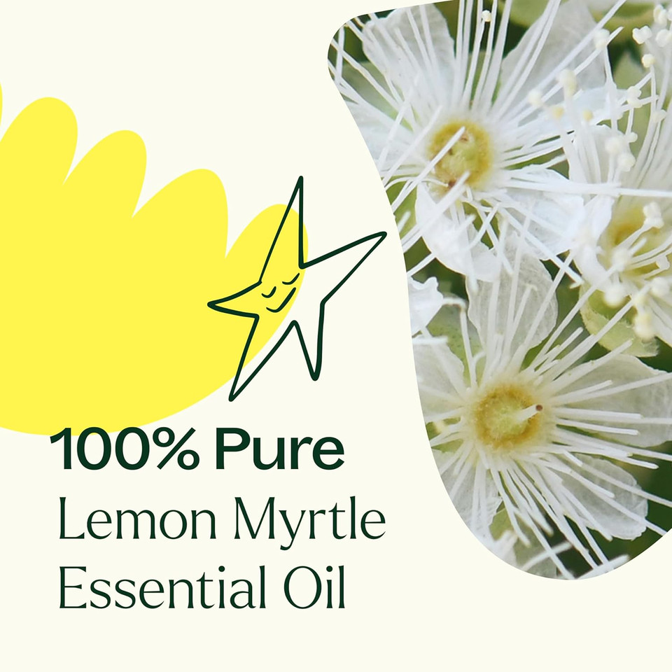 Plant Therapy Lemon Myrtle Essential Oil 10 Ml (1/3 Oz) 100% Pure, Undiluted, Therapeutic Grade