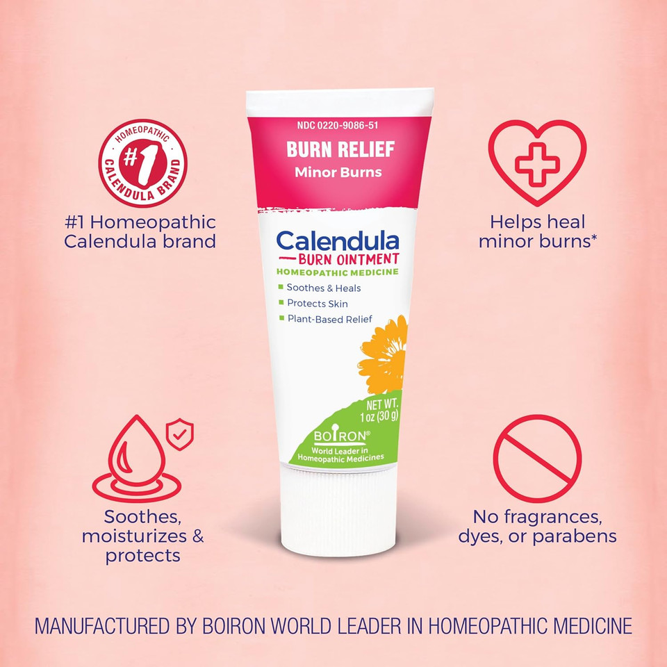 Boiron Calendula Burn Ointment For Relief From Minor Burns From Cooking, Friction, Or Sunburns - 1 Oz Boiron Calendula Burn Ointment For Relief From Minor Burns From Cooking, Friction, Or Sunburns - 1 Oz