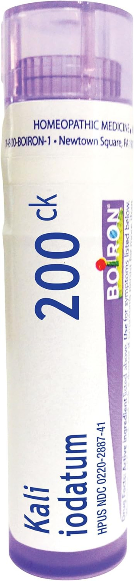 Boiron Kali Iodatum 200Ck, 80 Pellets, Homeopathic Medicine For Colds