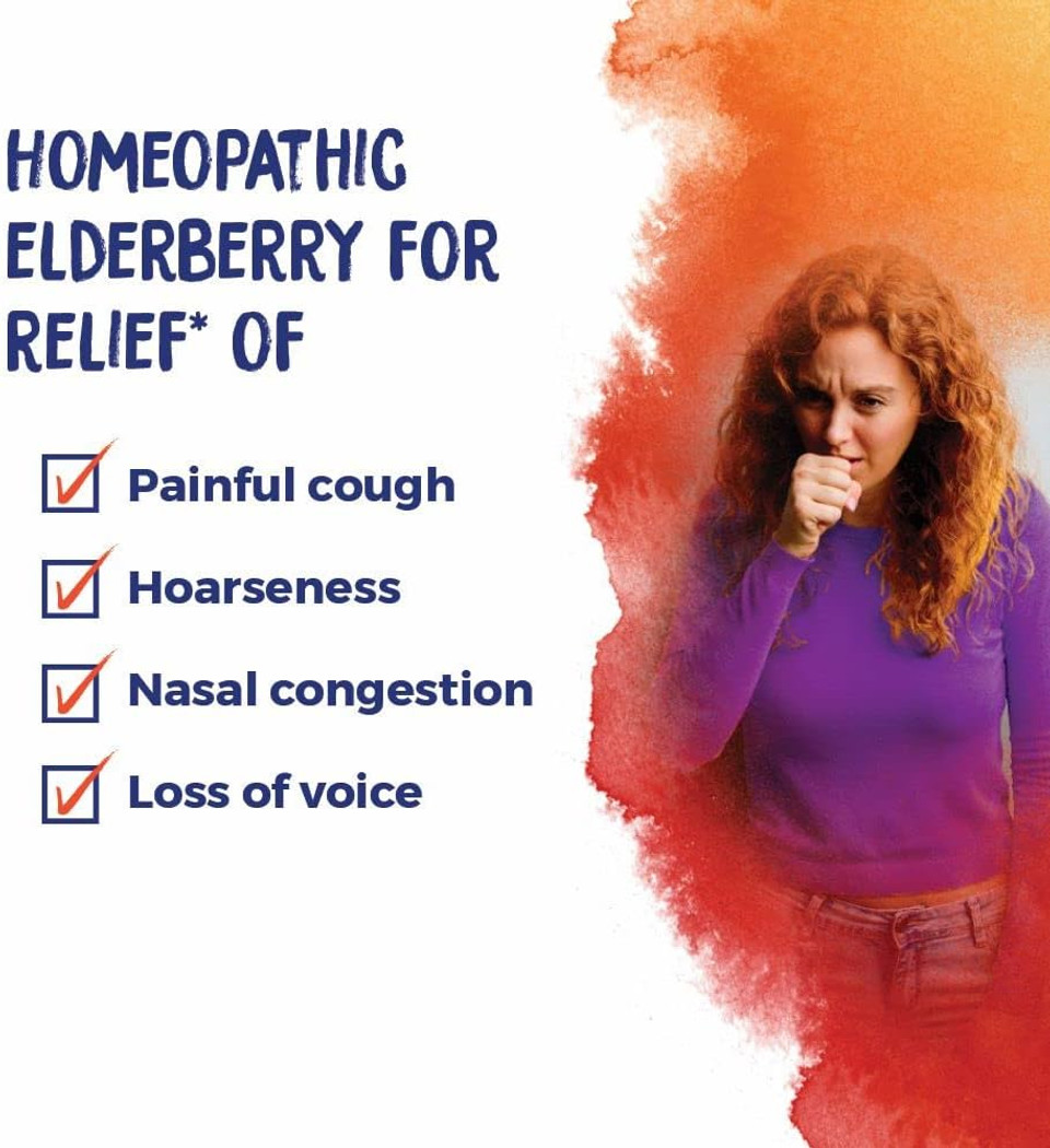 Boiron Sambucus Nigra 6C Homeopathic Medicine For Hoarseness With Painful Cough And Nasal Congestion, 1 Count