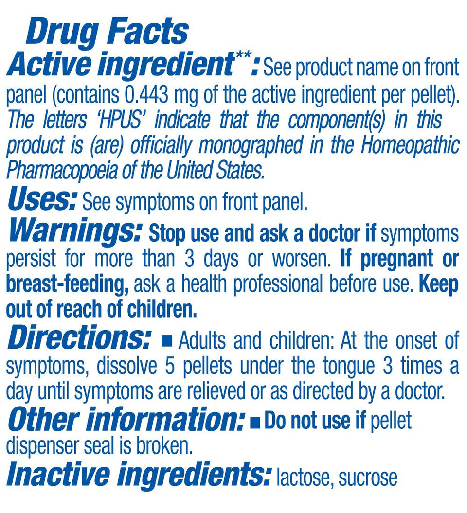 Boiron Strontium Carbonicum 30C Md 80 Pellets For Head Congestion Improved By Heat