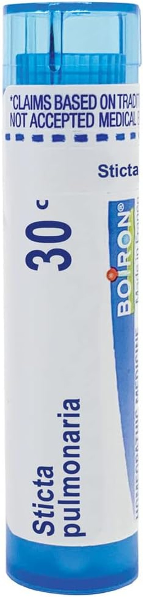 Boiron Sticta Pulmonaria 30C For Nasal Congestion With Sinus Pain From Cold Or Allergy - 80 Pellets