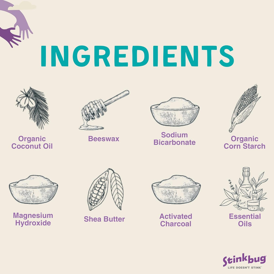 Stinkbug Naturalstangerine Spice Natural Deodorant Aluminum Free No Parabans, 2.1 Oz