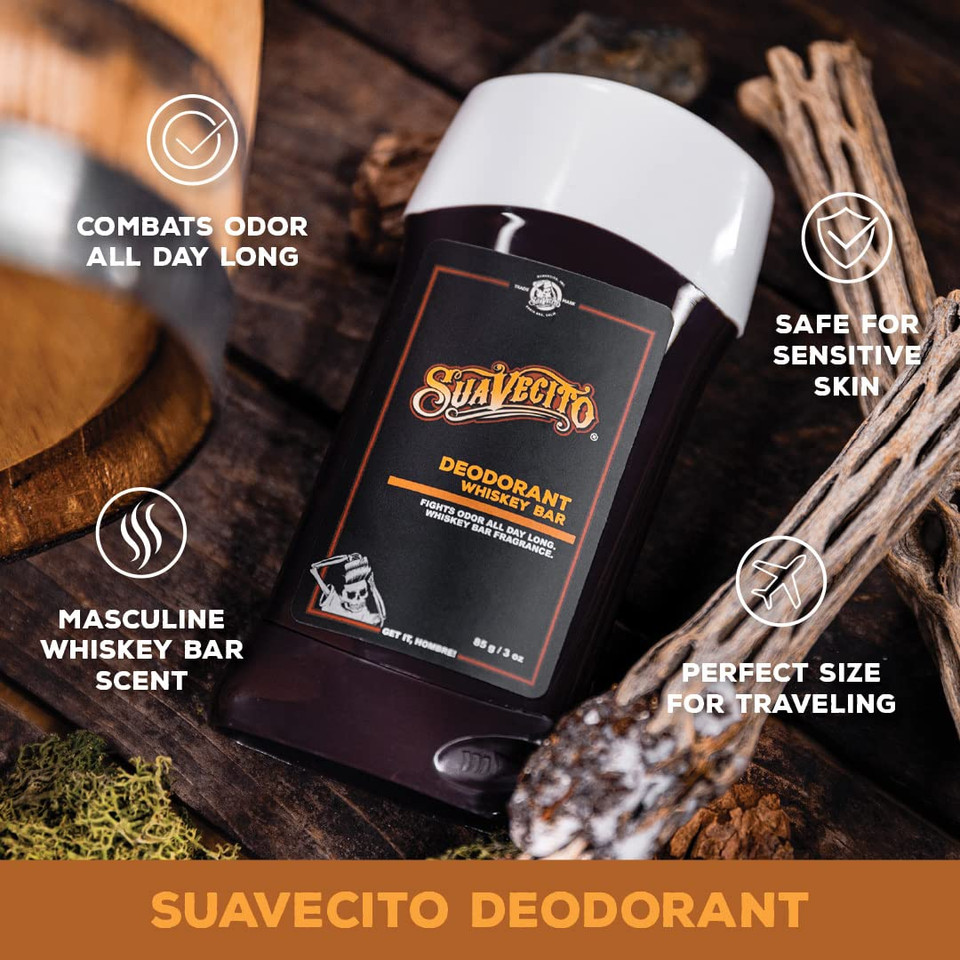 Suavecito Stick Deodorant Underarms Men'S Grooming Aluminum Free Combats Odor All Day Long3.00 Ounce (Pack Of 1)