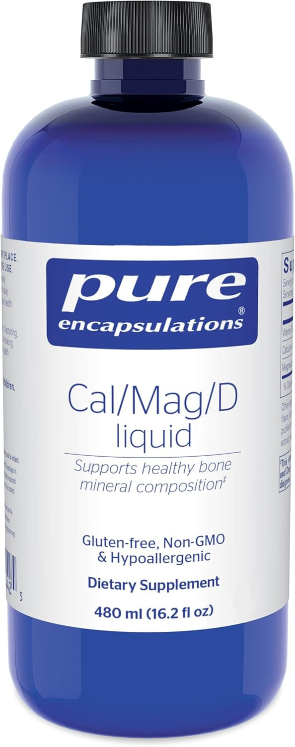 Pure Encapsulations Cal/Mag/D Liquid | Calcium, Magnesium And Vitamin D In A Convenient Liquid Form | 16.2 Fl. Oz