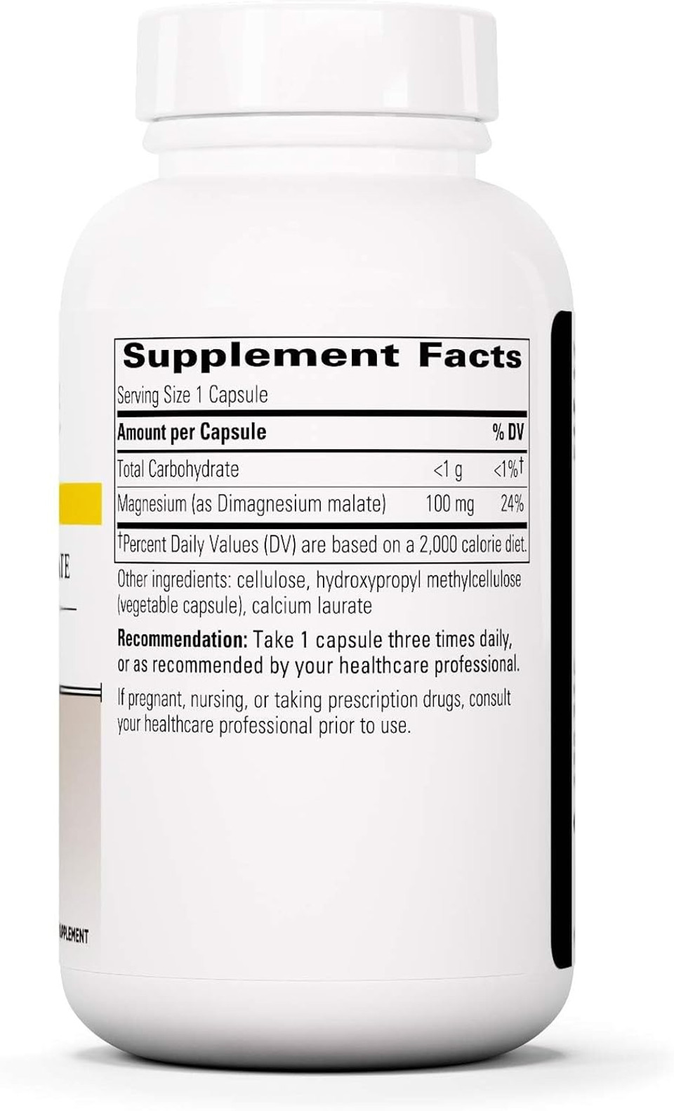 Integrative Therapeutics Magnesium Malate - Supplement With Elemental Magnesium - Supports Cellular Metabolism* - Vegan, Gluten-Free & Dairy-Free Mineral Supplement - 100 Mg, 90 Capsules