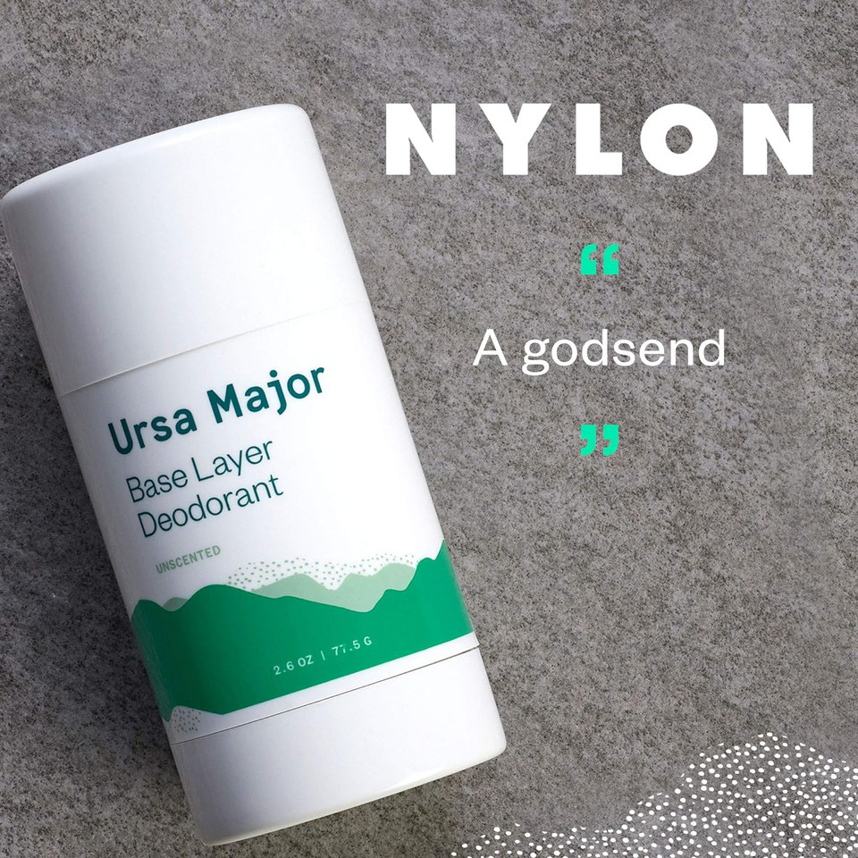 Ursa Major Natural Deodorant - Base Layer | Baking Soda-Free, Unscented, Aluminum-Free, Cruelty-Free | For Men And Women | 2.6 Ounces Ursa Major Natural Deodorant - Base Layer | Baking Soda-Free, Unscented, Aluminum-Free, Cruelty-Free | For Men And Women | 2.6 Ounces
