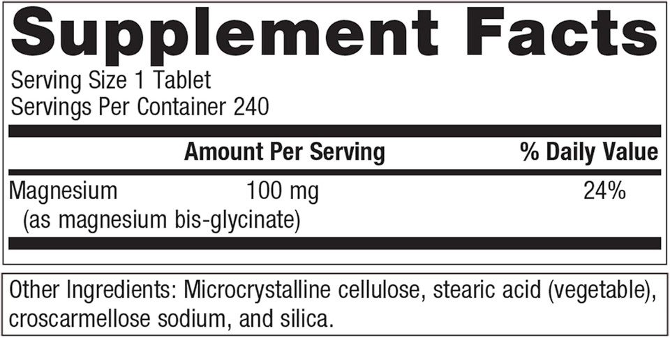 Metagenics Magnesium Glycinate - Highly Absorbable Magnesium - Magnesium Glycinate For Nervous System Support* - Gluten-Free - Non-Gmo - Vegetarian - 240 Tablets