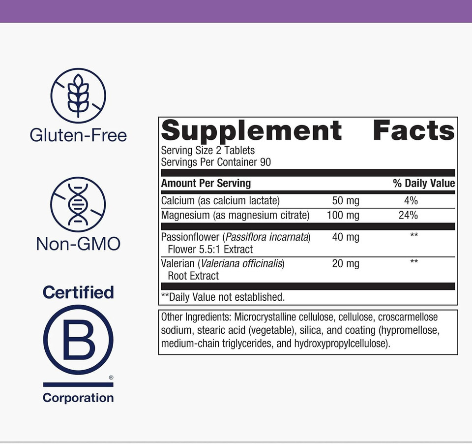 Metagenics Myocalm - Muscle Support* - Calcium & Magnesium Supplement - With Passionflower Herb & Valerian Root - Mineral Supplements - Non-Gmo, Gluten-Free & Vegetarian - 180 Tablets
