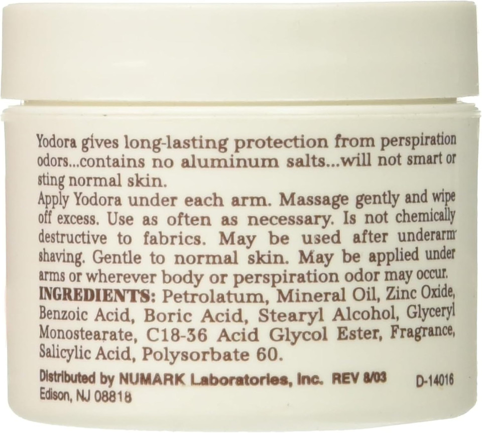 Yodora Deodorant Cream - 2 Oz By Yodora