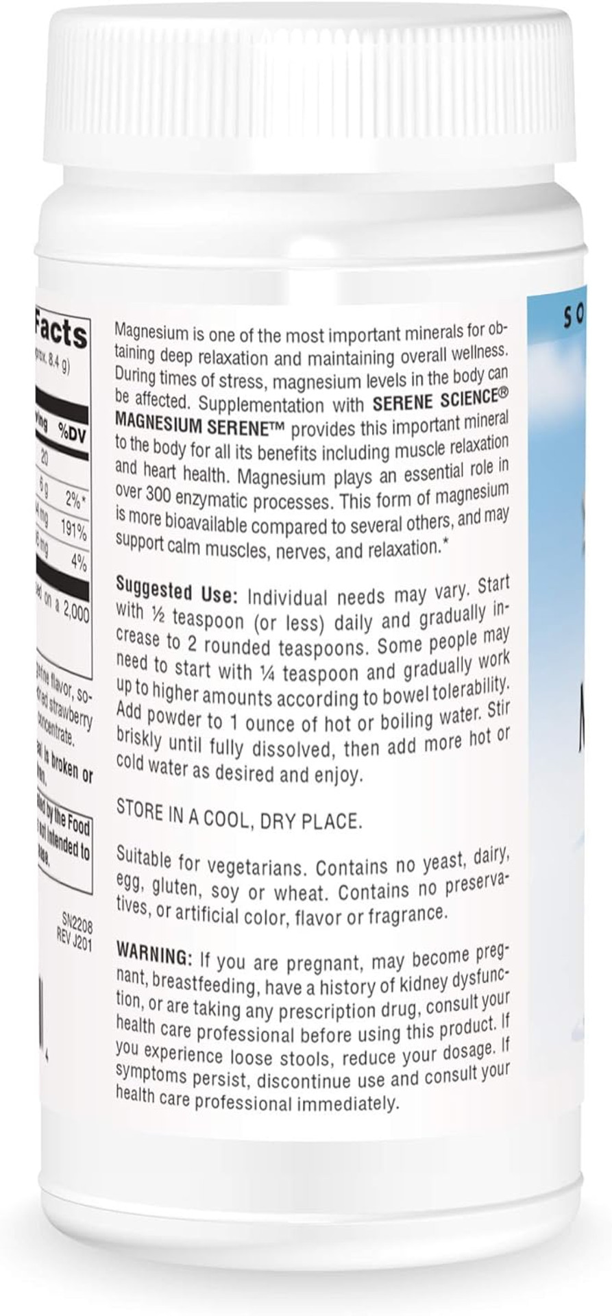 Source Naturals Serene Science Magnesium Serene, Peaceful Body*, Tangerine Flavored - 9 Ounce Powder