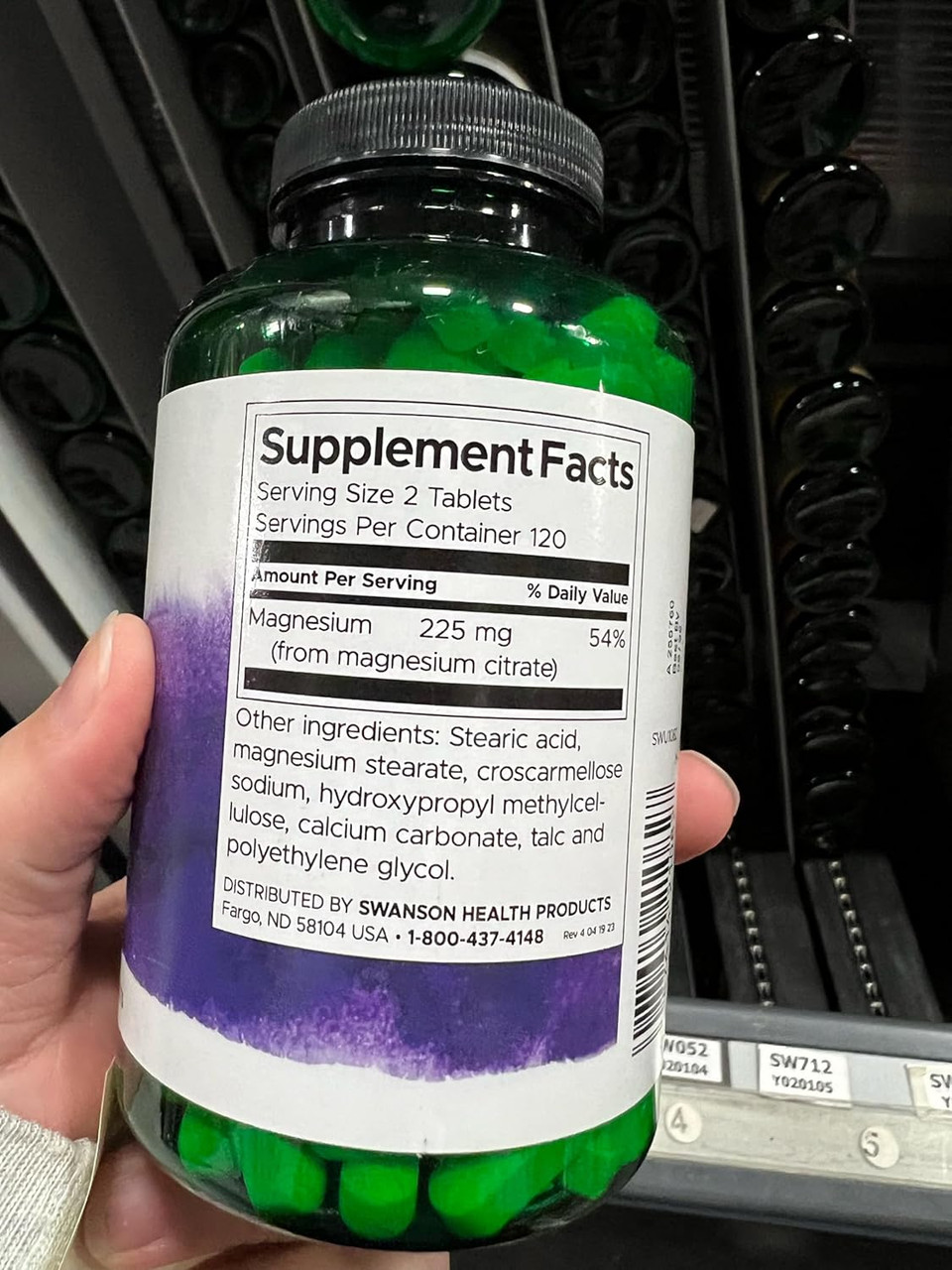 Swanson Magnesium Citrate - Super Strength 112.5 Mg 240 Tabs
