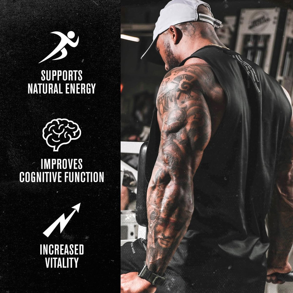 Jacked Factory Essentials Shilajit - Primavie Shilajit For Men To Boost Energy, Support Vitality & Wellness - 60 Veggie Capsules