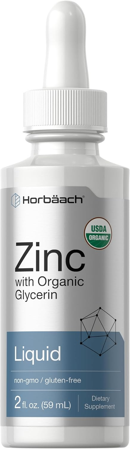 Horbã£Â¤Ach Zinc | 2Oz Liquid Drops For Adults | Supplement With Organic Glycerin | Non-Gmo, Gluten Fee & Vegetarian Formula