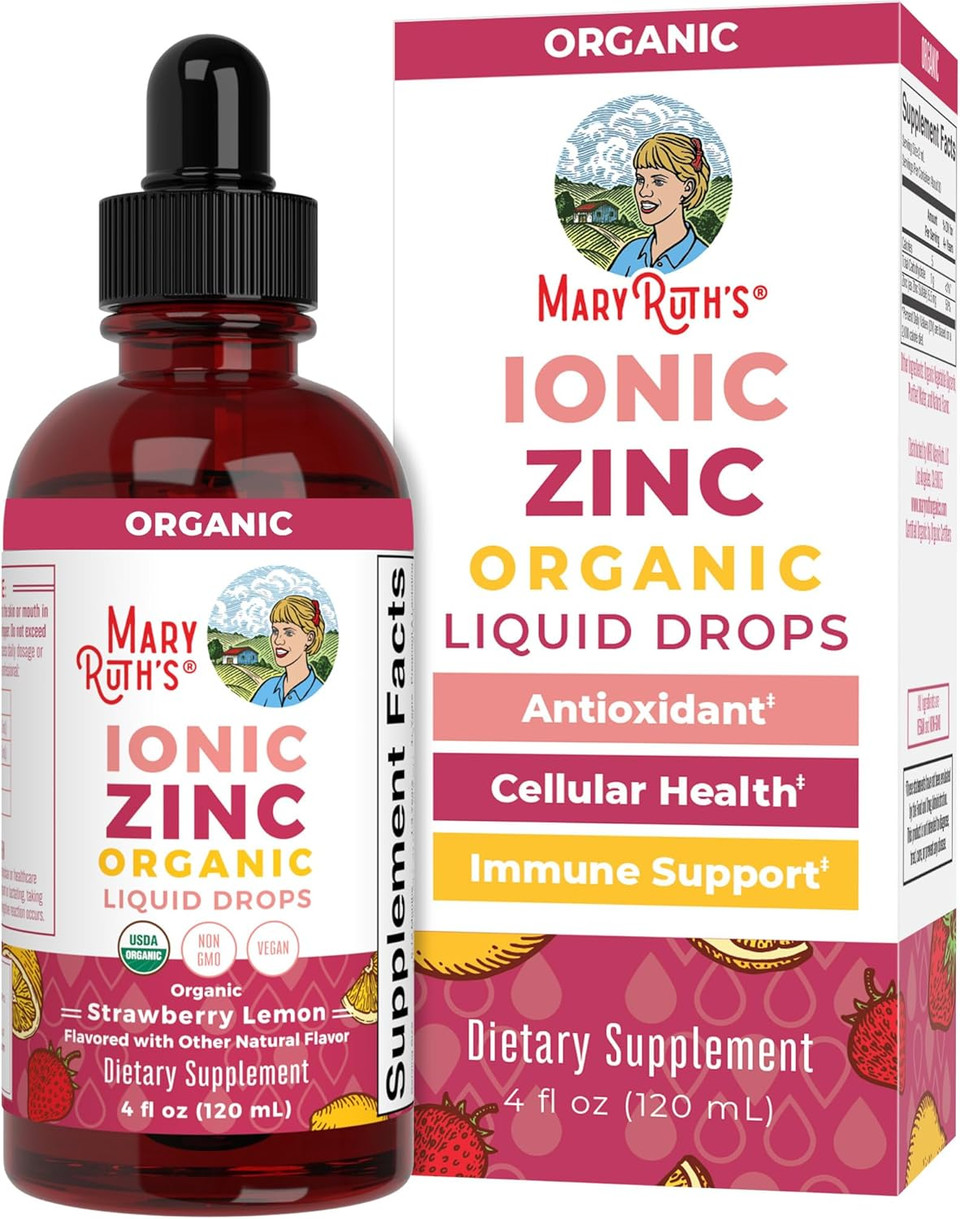 Maryruth Organics Strawberry Lemon Ionic Zinc, 4 Fz Maryruth Organics Strawberry Lemon Ionic Zinc, 4 Fz