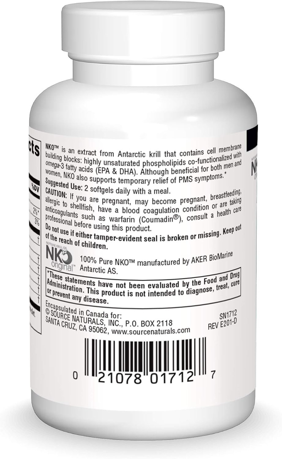 Source Naturals Nko Neptune Krill Oil 500Mg - 30 Softgels