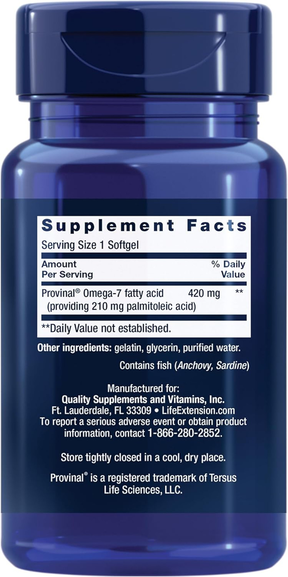 Provinal Purified Omega-7 - Daily Essential Omega 7 Fatty Acids Supplement, Palmitoleic Acid Fish Oil For Heart Health & Inflammation Management - Gluten-Free, Non-Gmo - 30 Softgels Month Supply
