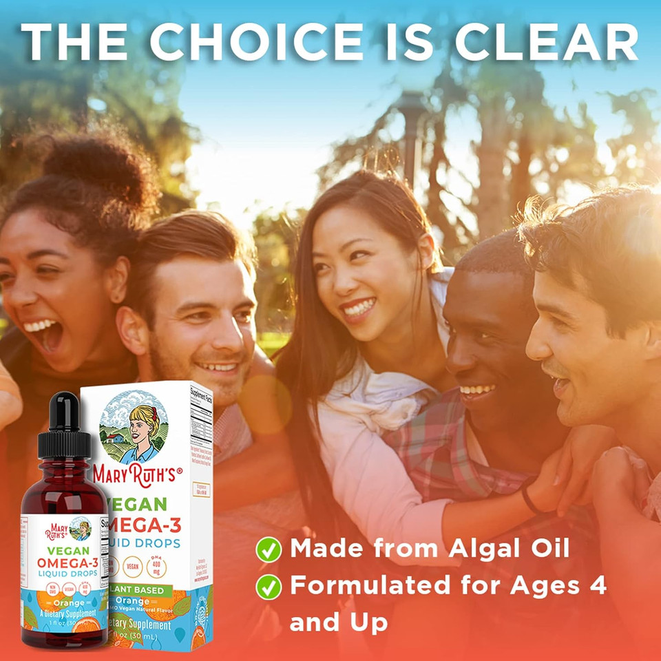 Maryruth Organics Omega 3 Liquid Drops | 400Mg Dha Per Serving | Omega 3 Supplement For Immune Support | Overall Health | For The Whole Family | 1Oz Maryruth Organics Omega 3 Liquid Drops | 400Mg Dha Per Serving | Omega 3 Supplement For Immune Support | Overall Health | For The Whole Family | 1Oz