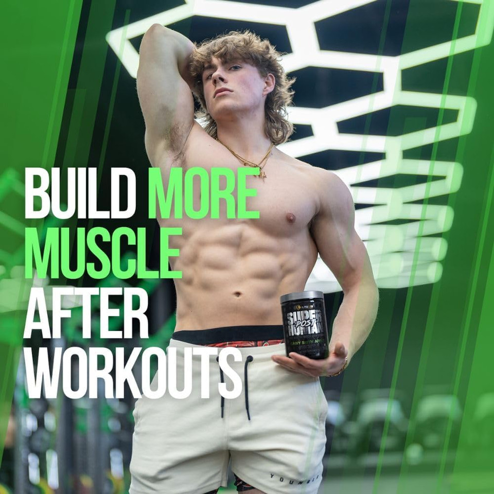 Alpha Lion Superhuman Post Workout Powder, Muscle Builder Drink, Creatine Monohydrate + More For Lean Muscle Growth, Strength & Volume, Supplement For Women & Men (25 Servings, Muscle Marg)