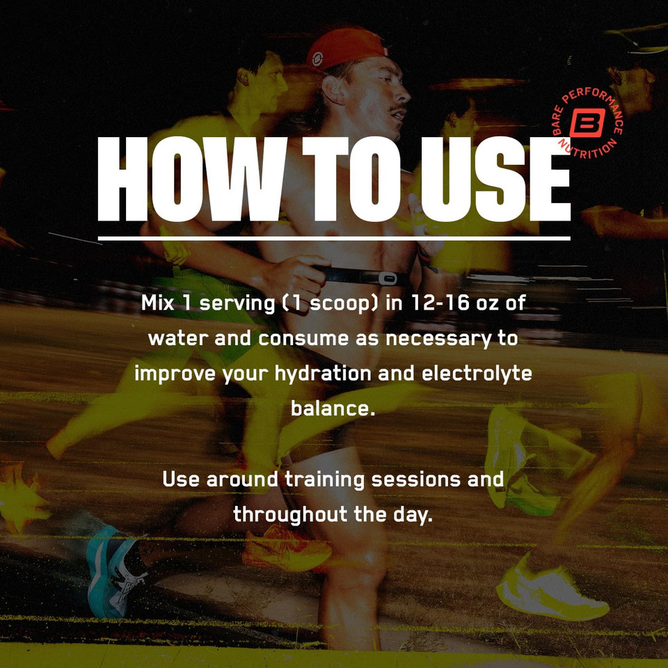 Bare Performance Nutrition, Bpn Electrolytes Hydration Drink Mix, No Sugar, Keto, Salted Watermelon