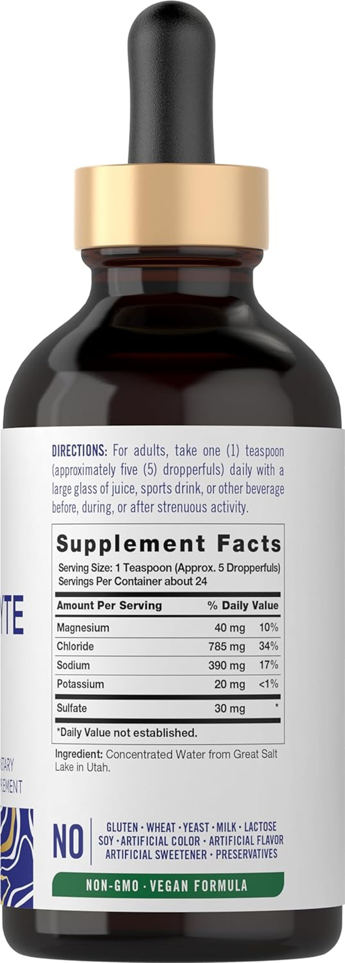 Carlyle Electrolyte Drops 4 Fl Oz | Hydration Liquid Supplement For Drinks | Vegan Formula | Keto-Friendly, Non-Gmo, Gluten Free