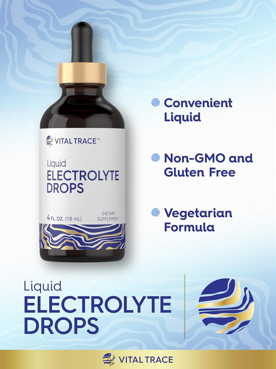Carlyle Electrolyte Drops 4 Fl Oz | Hydration Liquid Supplement For Drinks | Vegan Formula | Keto-Friendly, Non-Gmo, Gluten Free