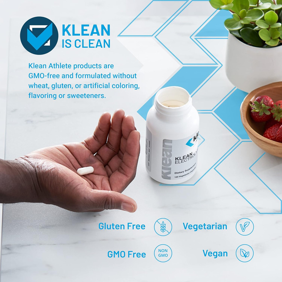 Klean Athlete Klean Electrolytes | Replenishes Minerals For Hydration To Help Achieve Optimal Health | Nsf Certified For Sport | 120 Capsules