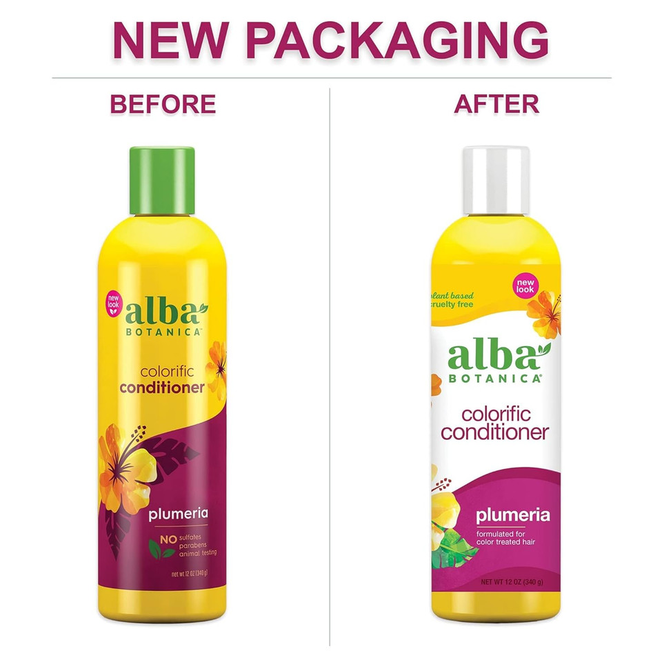 Alba Botanica Colorific Conditioner, Plumeria, 12 Oz12 Ounce (Pack Of 1)