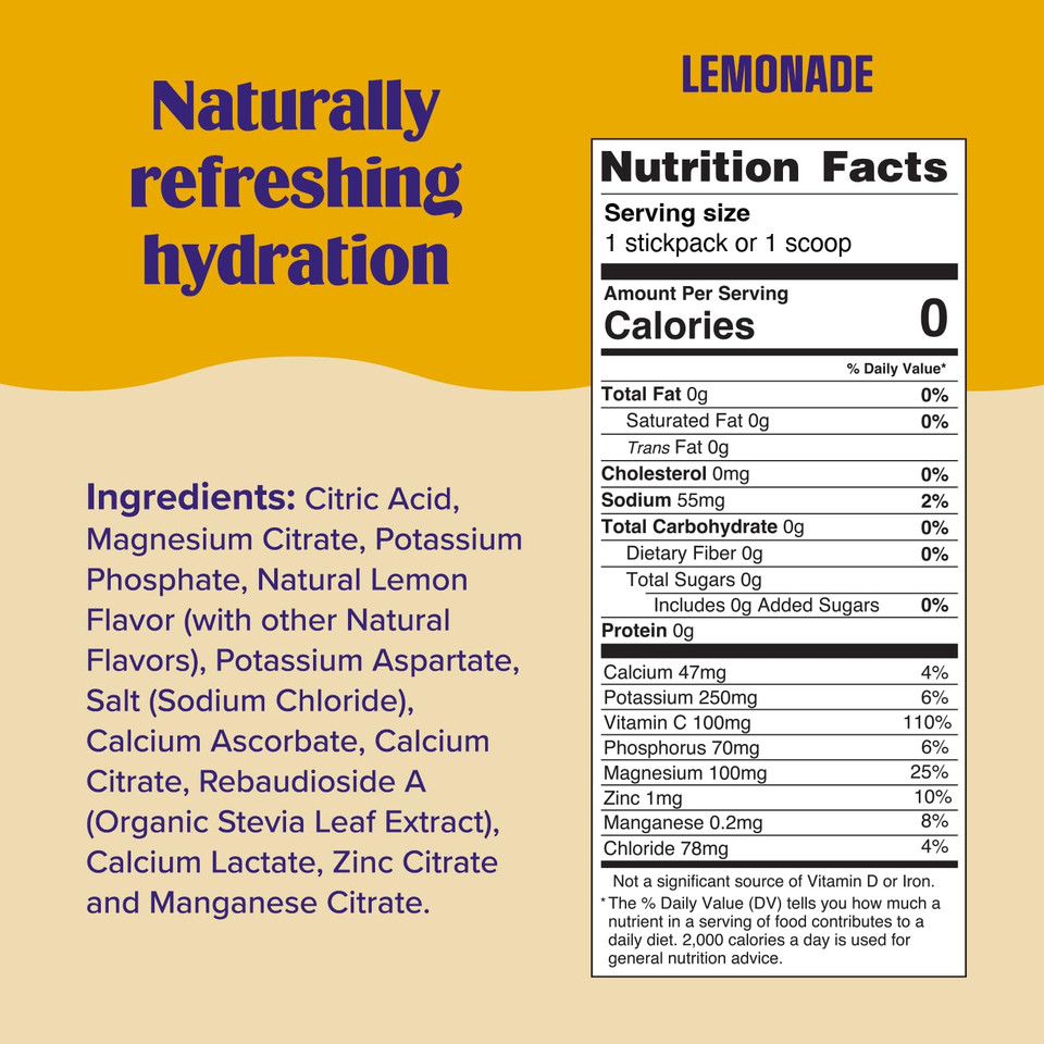 Ultima Replenisher Daily Electrolyte Drink Mix  Lemonade, 90 Servings  Hydration Powder With 6 Key Electrolytes & Trace Minerals  Keto Friendly, Vegan, Non-Gmo & Sugar-Free Electrolyte Powder