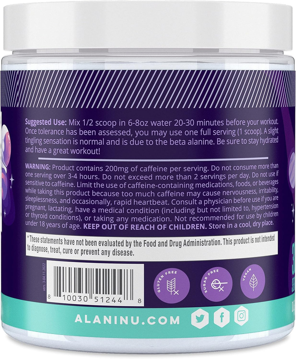 Pre-Workout Supports Energy, Endurance And Pump - Cosmic Stardust (10.58 Oz. / 30 Servings)