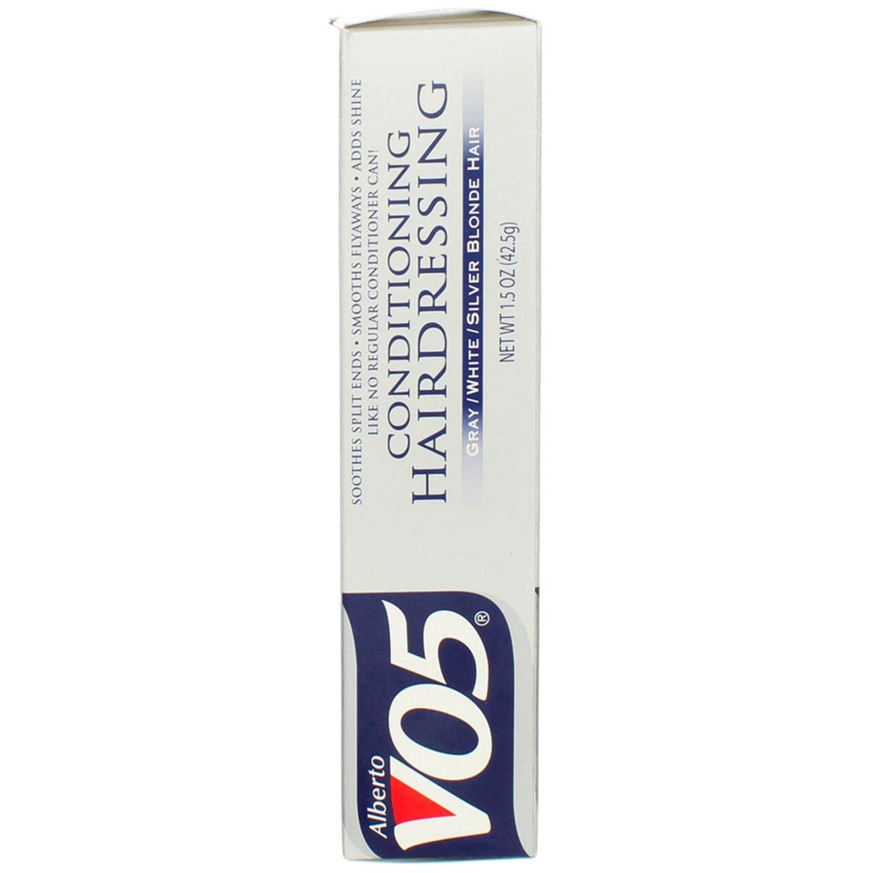 Alberto Vo5 Vo5 Conditioning Hairdressing - For Gray, White, And Silver Blonde Hair - 1.5 Oz - Soothes And Smoothes Split Ends, Flyaways And Ads Shine11 Ounce (Pack Of 1)