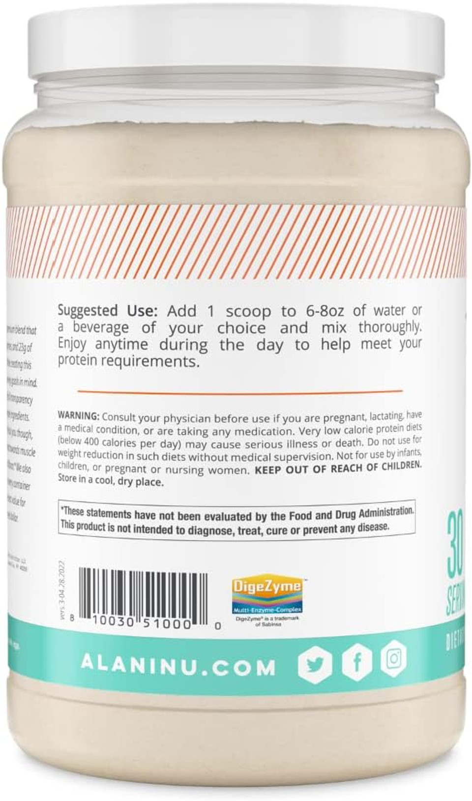 Alani Nu Whey Protein Powder - Munchies - 2 Lb. 1.4 Oz