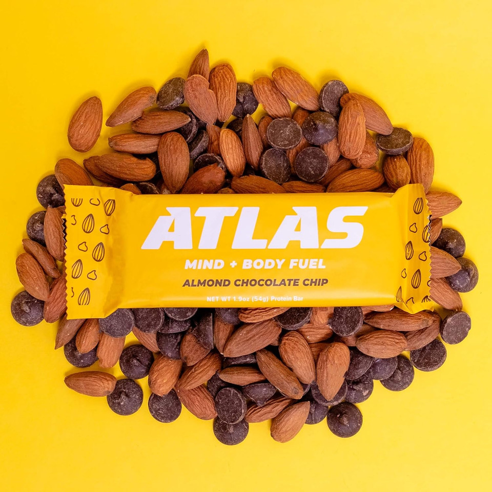 Atlas Protein Bar, 20G Protein, 1G Sugar, Clean Ingredients, Gluten Free (Whey Variety, 12 Count (Pack Of 1))