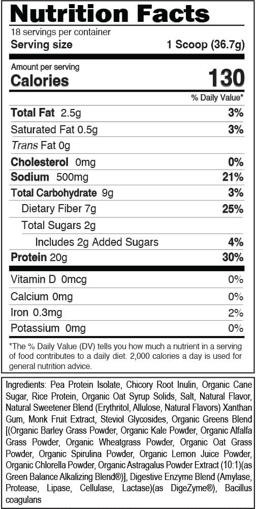Evlution Nutrition Stacked Plant Protein Powder, Vegan, Non-Gmo, Gluten-Free, Probiotics, Bcaas, Fiber, Complete Plant-Based Protein Complex, 1.5 Lb (Natural Vanilla)