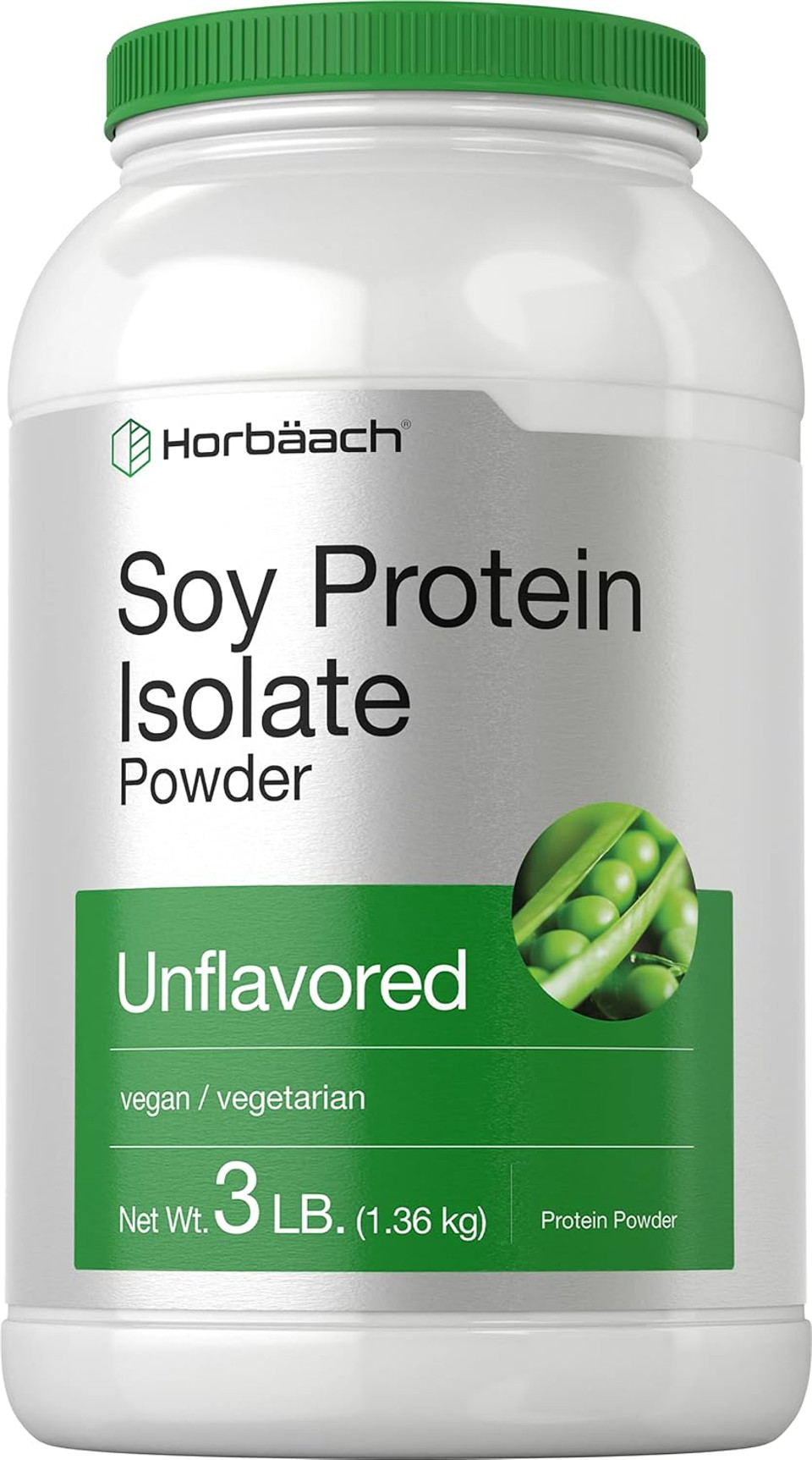 Horbã£Â¤Ach Soy Protein Isolate Powder | 3Lb | Unflavored | Vegan, Non-Gmo, Gluten Free