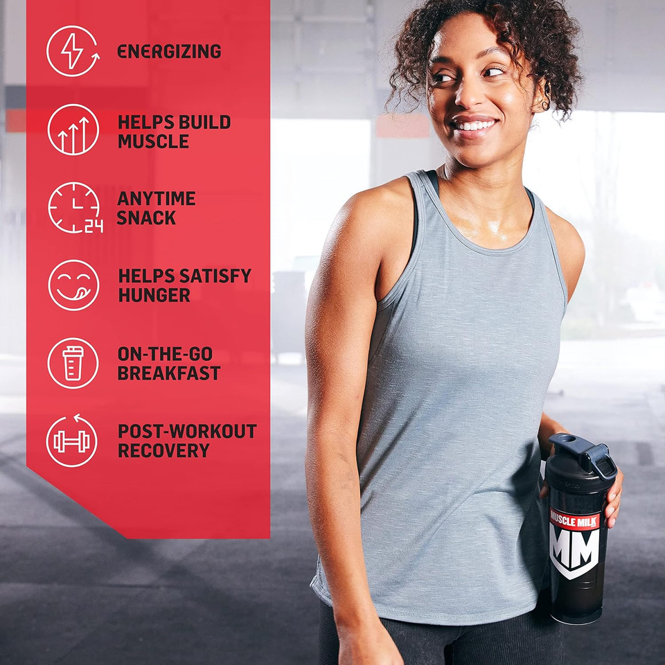 Muscle Milk Genuine Protein Powder, Vanilla Creme, 32G Protein, 4.94 Pound, 32 Servings