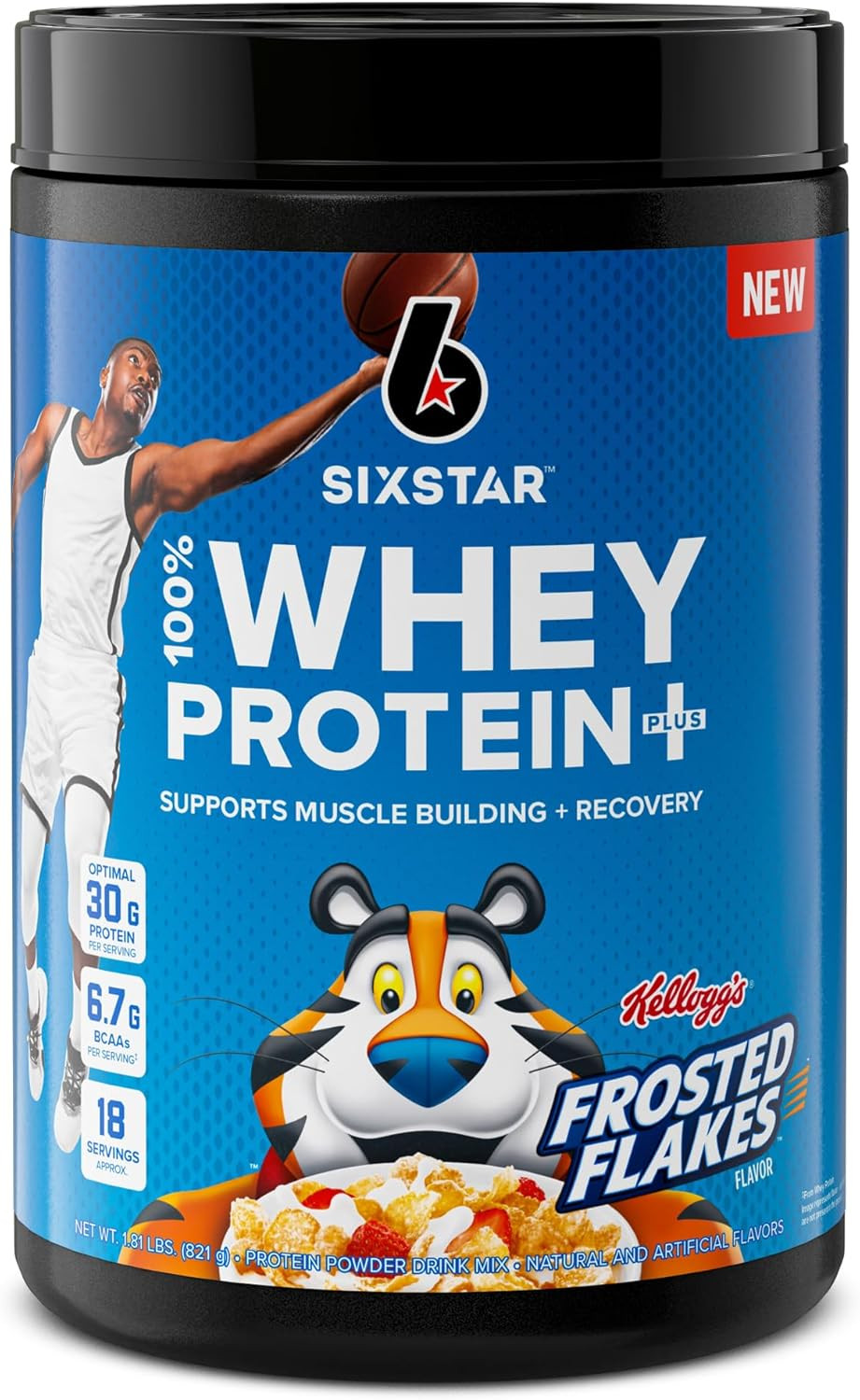 Six Star Whey Protein Powder Plus | Muscle Building & Recovery Plus Immune Support | Muscle Builder For Men & Women | Kelloggã¢ÂS Frosted Flakes Flavor | 1.8Lb