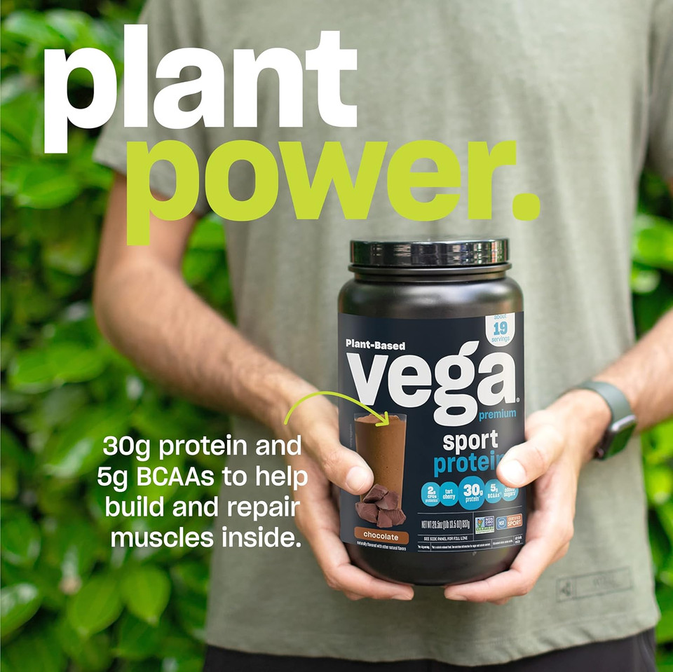 Vega Premium Sport Protein Berry Protein Powder, Vegan, Non Gmo, Gluten Free Plant Based Protein Powder Drink Mix, Nsf Certified For Sport, 4Lb 3 Oz
