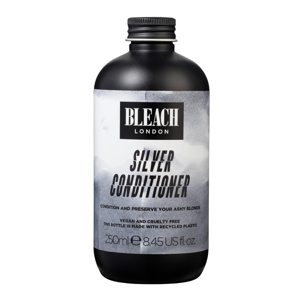Bleach London Silver Conditioner - Ashy Blonde Rinse, Color Toning And Preserving, Vegan, Cruelty Free, Daily Hair Nourishment, Color Depositing Formula, 8.45 Fl Oz