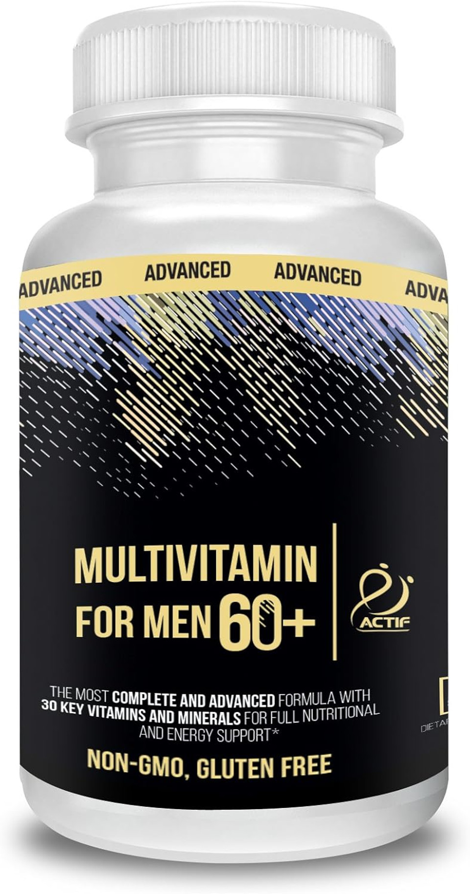 Actif Multivitamin For Men Age 60+ With 30 Organic Vitamins And Organic Herbs, Non-Gmo, Made In Usa, 120 Count Actif Multivitamin For Men Age 60+ With 30 Organic Vitamins And Organic Herbs, Non-Gmo, Made In Usa, 120 Count