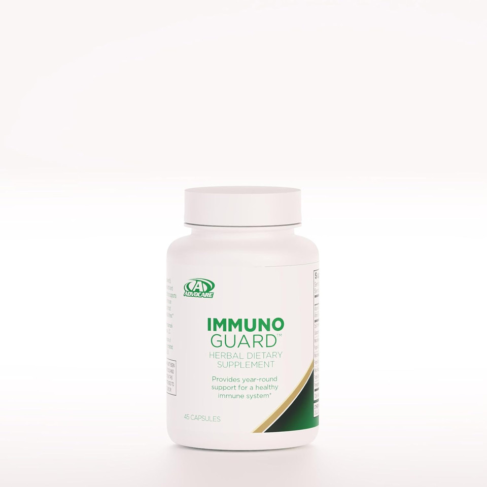 Advocare Immunoguard - Immune Support Supplement* - Aids Stress* - Contains Vitamin C, Vitamin D, Reishi Mushroom & More - 45 Capsules