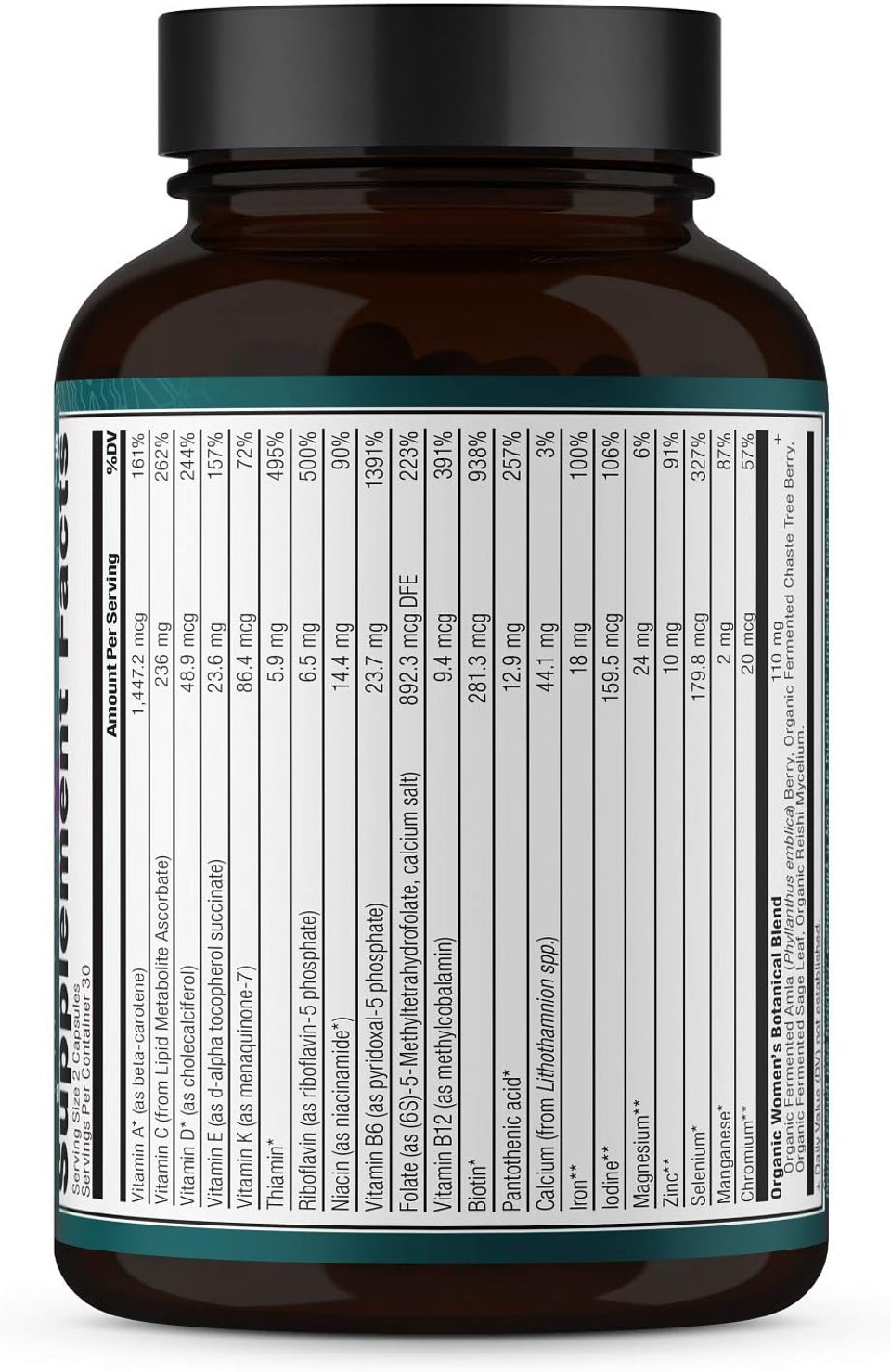 Ancient Nutrition Multivitamin For Women, Women'S Fermented Multivitamin With Vitamin C, D, K, Zinc & Magnesium, Immune Support, Vegan, 60 Ct